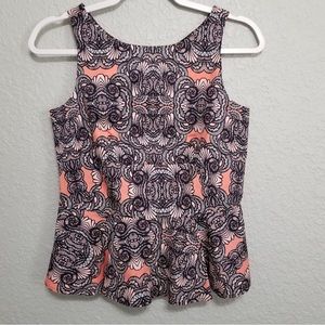 Amanda Uprichard Peplum Top Small EUC